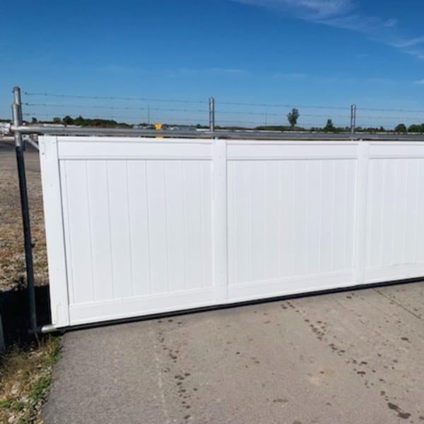 Closeup of Fence at Team Johnson Outdoor Vehicle Storage in Delta, OH